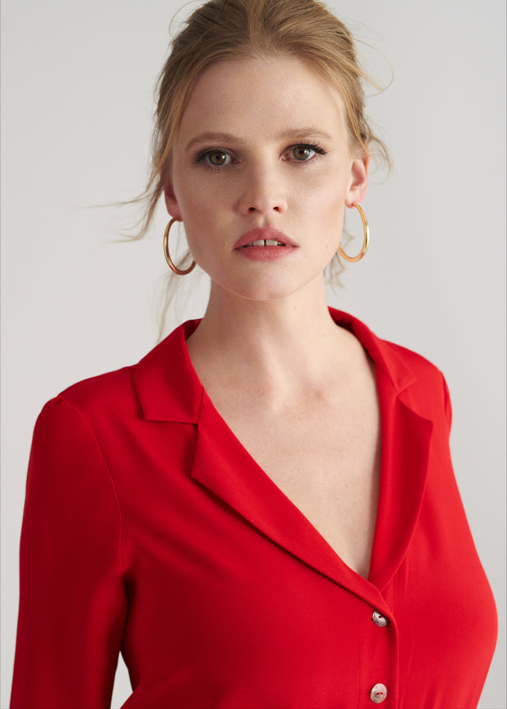 • LARA JUMPSUIT • RED & PINK